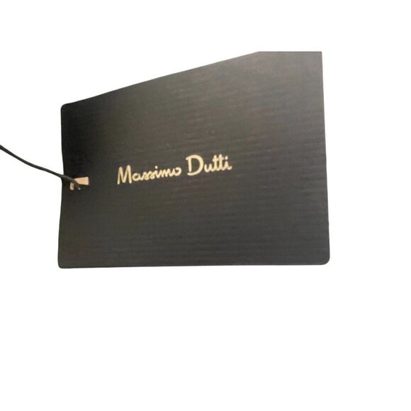 Massimo Dutti Womens Pants EU 42 US 10 Gray Wide-Leg Satin Trousers 5054/885 NWT - Picture 3 of 11